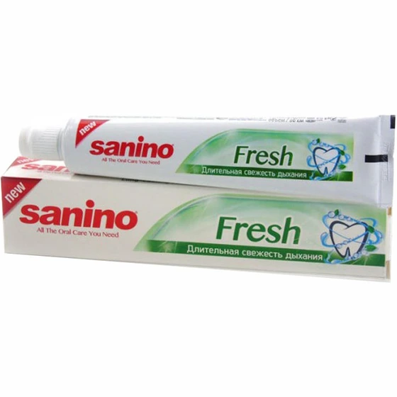 خمیر دندان سانینو مدل Fresh حجم 50 میل 2 خمیر دندان سانینو مدل Fresh حجم 50 میل